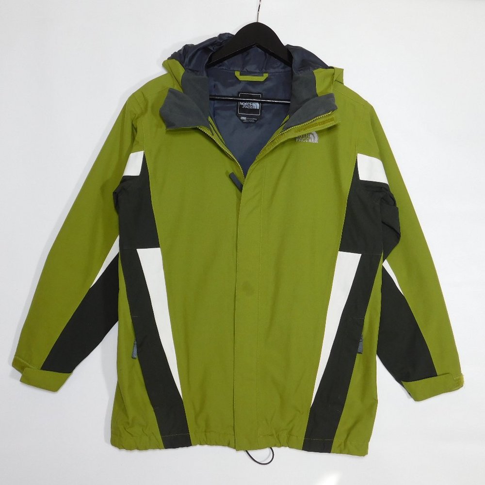 THE NORTH FACE Hyvent Nimbostratus Olive Green AFSO Shell Jacket Coat Youth XL